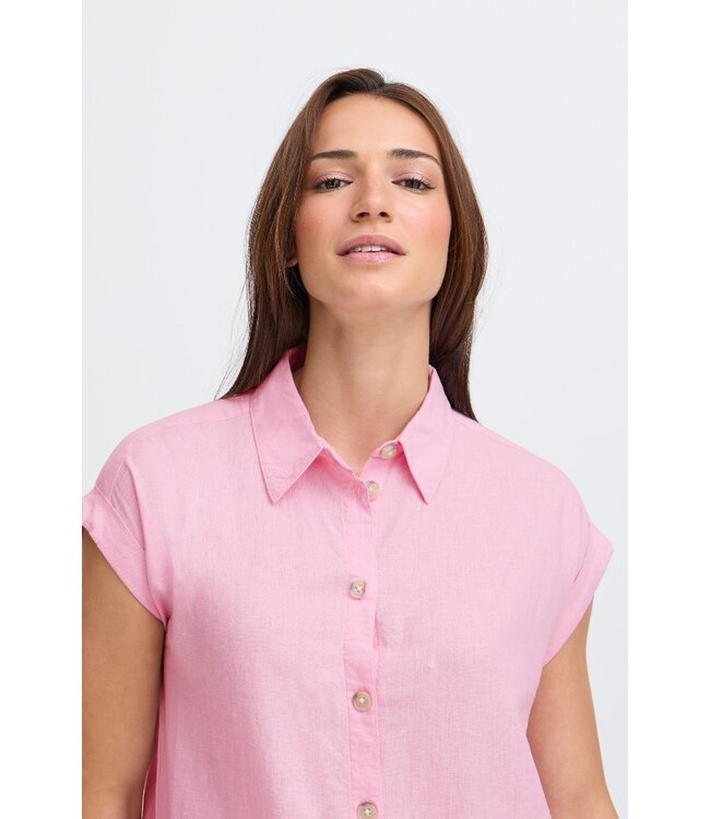 b.young BYFALAKKA Shirt Dress Parfait Pink – Dames overhemdjurk