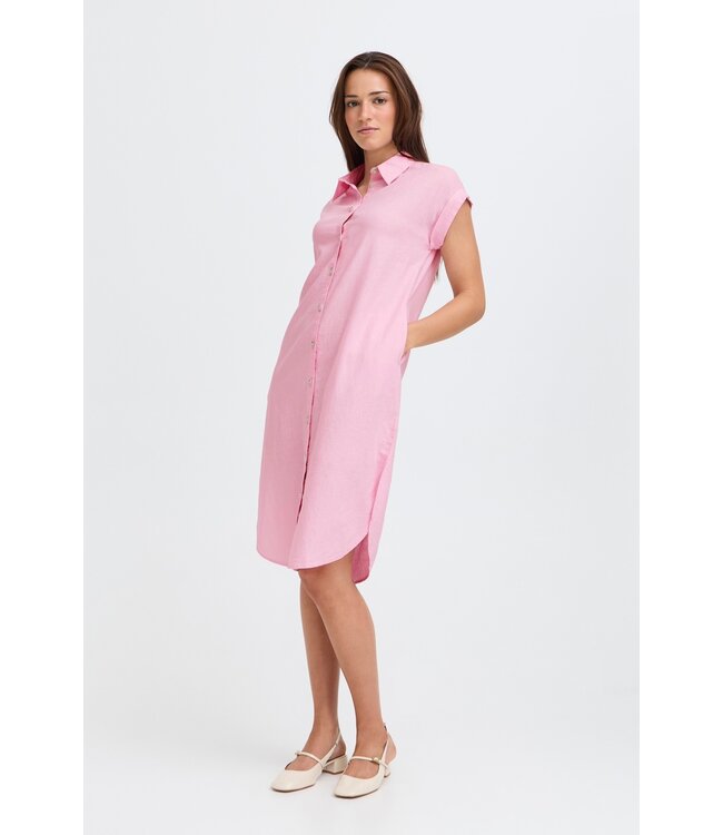 b.young BYFALAKKA Shirt Dress Parfait Pink – Dames overhemdjurk