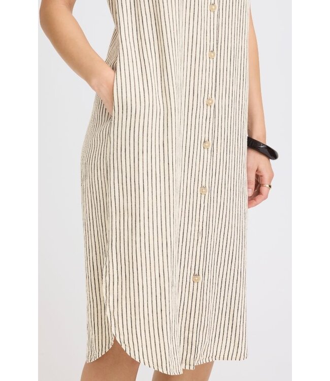 b.young BYFALAKKA Shirt Dress Rainy Day Stripe – Dames overhemdjurk