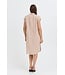 b.young BYFALAKKA dames jurk met ruitjesprint Woodsmoke Check luchtige midi shirt dress