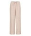 b.young BYFALAKKA dames broek Woodsmoke Stripe linnenmix wide leg met elastische taille