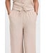 b.young BYFALAKKA dames broek Woodsmoke Stripe linnenmix wide leg met elastische taille