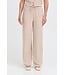 b.young BYFALAKKA dames broek Woodsmoke Stripe linnenmix wide leg met elastische taille