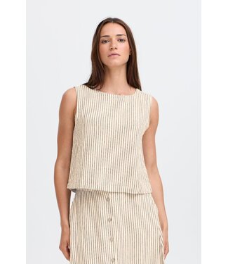 b.young BYFALAKKA O-Neck Top - Rainy Day Stripe