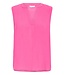 b.young BYMMJOELLA dames top Raspberry Rose mouwloze blouse V-hals ECOVERO viscose