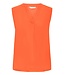 b.young BYMMJOELLA dames top Fiesta oranje mouwloze blouse V-hals ECOVERO viscose