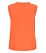 b.young BYMMJOELLA dames top Fiesta oranje mouwloze blouse V-hals ECOVERO viscose