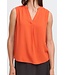 b.young BYMMJOELLA dames top Fiesta oranje mouwloze blouse V-hals ECOVERO viscose
