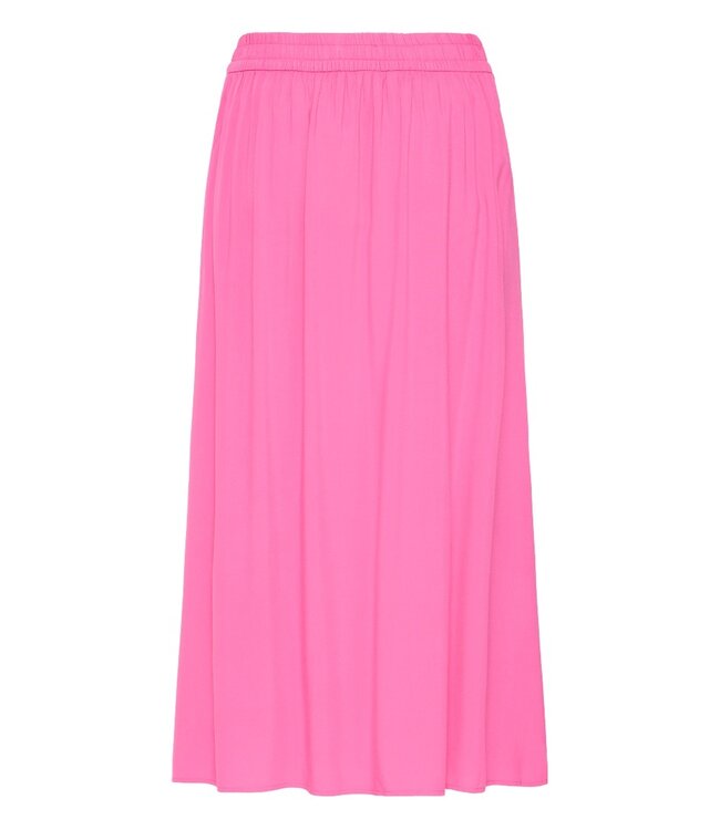 b.young BYMMJOELLA dames midi rok Raspberry Rose roze A-lijn ECOVERO viscose