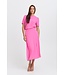 b.young BYMMJOELLA dames midi rok Raspberry Rose roze A-lijn ECOVERO viscose