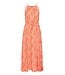 b.young BYMMJOELLA dames maxi jurk met Nature Vibes Fiesta oranje print
