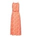 b.young BYMMJOELLA dames maxi jurk met Nature Vibes Fiesta oranje print