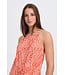 b.young BYMMJOELLA dames maxi jurk met Nature Vibes Fiesta oranje print