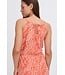 b.young BYMMJOELLA dames maxi jurk met Nature Vibes Fiesta oranje print