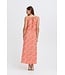 b.young BYMMJOELLA dames maxi jurk met Nature Vibes Fiesta oranje print