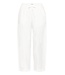ICHI IHLINNO Barrel Pant - Dames witte broek met barrel fit en elastische taille in luchtige linnenmix