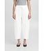 ICHI IHLINNO Barrel Pant - Dames witte broek met barrel fit en elastische taille in luchtige linnenmix