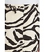 ICHI IHLINNO Skirt - Korte dames rok met dierenprint en elastische taille in luchtige linnenmix