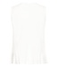 ICHI IHLINNO Top 4 - Mouwloze dames top in linnenmix met V-hals en knoopsluiting in frisse witte tint