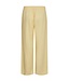 Freequent FQLAVA Ankle Pant Golden Haze - Enkellange dames broek in linnenmix in een zachte gele tint