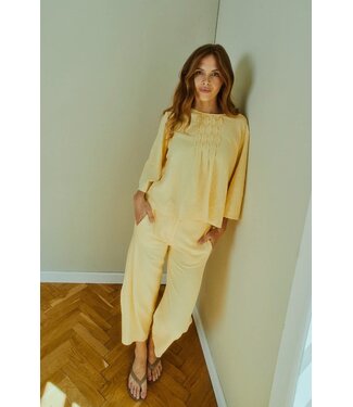 Freequent FQLAVA Ankle Pant - Golden Haze