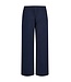 Freequent FQLAVA Ankle Pant Navy Blazer - Enkellange dames broek in navy linnenmix