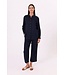 Freequent FQLAVA Ankle Pant Navy Blazer - Enkellange dames broek in navy linnenmix