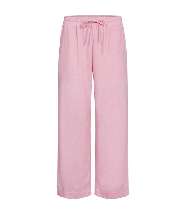 Freequent FQLAVA Ankle Pant Sweet Lilac - Enkellange dames broek in roze linnenmix