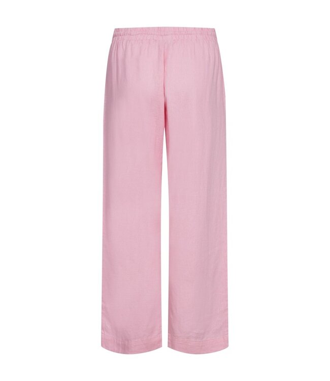 Freequent FQLAVA Ankle Pant Sweet Lilac - Enkellange dames broek in roze linnenmix