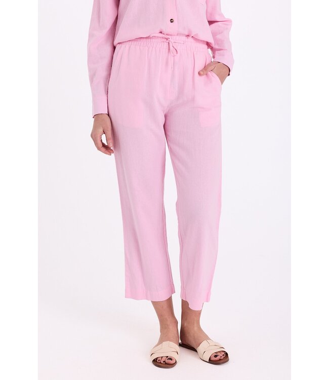 Freequent FQLAVA Ankle Pant Sweet Lilac - Enkellange dames broek in roze linnenmix