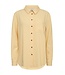 Freequent FQLAVA Shirt Golden Haze - Linnen dames overhemd in zachte gele tint