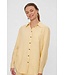 Freequent FQLAVA Shirt Golden Haze - Linnen dames overhemd in zachte gele tint