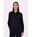 Freequent FQLAVA Shirt Navy Blazer - Linnen dames overhemd in donkerblauw