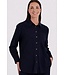Freequent FQLAVA Shirt Navy Blazer - Linnen dames overhemd in donkerblauw