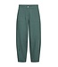 Freequent FQLAVA Pant Dark Forest - Linnen dames broek in donkergroen met elastische taille
