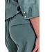 Freequent FQLAVA Pant Dark Forest - Linnen dames broek in donkergroen met elastische taille