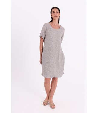 Freequent FQLAVA Dress -  Coffee Bean w. Star Off-white