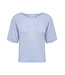 JDY JDYSHINE Life Pullover Powder Blue Melange - Lichtblauwe fijngebreide dames top
