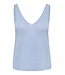JDY JDYSHINE Life Top Powder Blue Melange - Lichtblauwe fijngebreide dames top