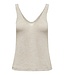 JDY JDYSHINE Life Top Tapioca Melange - Beige fijngebreide dames top