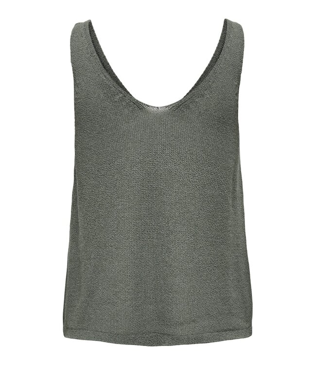 JDY JDYSHINE Life Top Kambaba Melange - Groene fijngebreide dames top