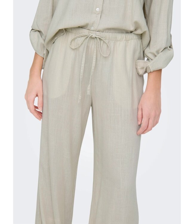 JDY JDYCAYA - Beige dames linnen broek