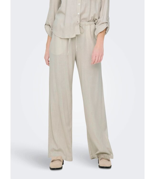 JDY JDYCAYA - Beige dames linnen broek