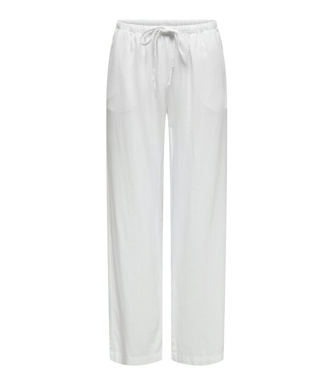 JDY JDYCAYA - Witte dames linnen broek