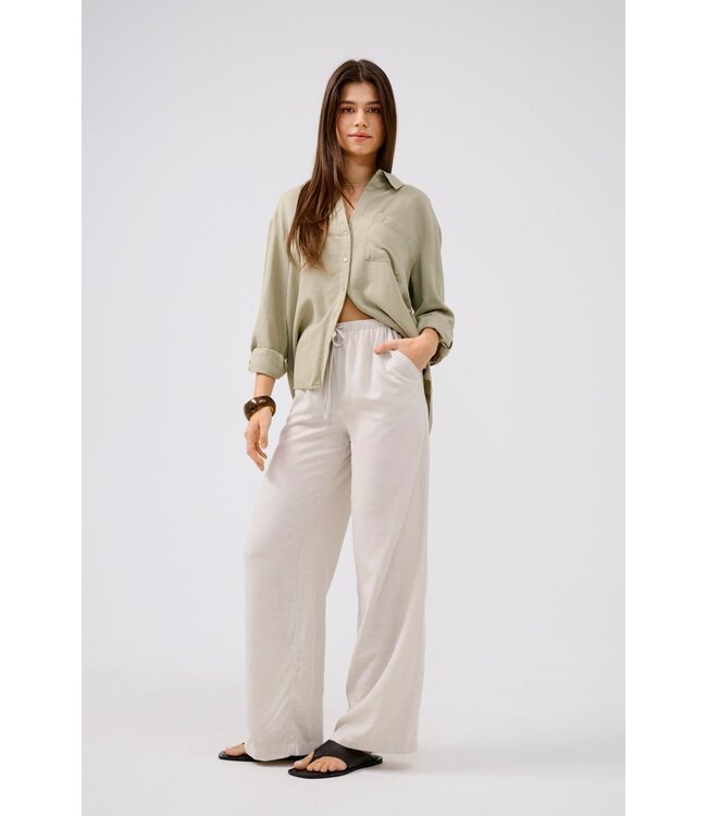 JDY JDYCAYA - Witte dames linnen broek