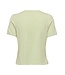 JDY JDYBODIL - fijn gebreide dames T-shirt in het lichtgroen gemêleerd