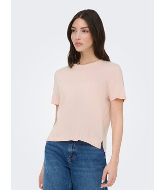 JDY JDYBODIL O-Neck Knit Tee - Pink Dogwood Melange