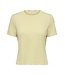 JDY JDYBODIL - fijn gebreide dames T-shirt in het lichtgeel gemêleerd