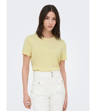 JDY JDYBODIL O-Neck Knit Tee - Double Cream Melange