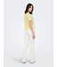 JDY JDYBODIL - fijn gebreide dames T-shirt in het lichtgeel gemêleerd